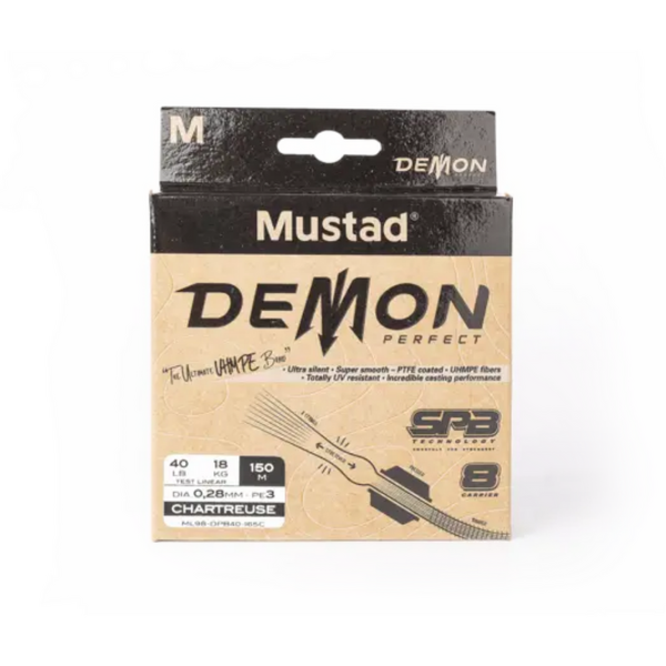 MUSTAD FIR DEMON PERFECT BRAID 8 CHART. 014MM/6,8KG/150M