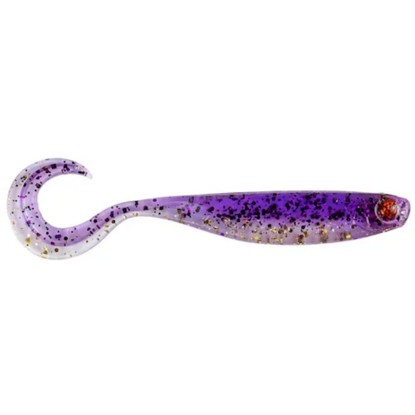 MUSTAD SHAD MEZASHI CURLY TAIL MINNOW 9CM PURPLE MAGIC 6BUC/PL