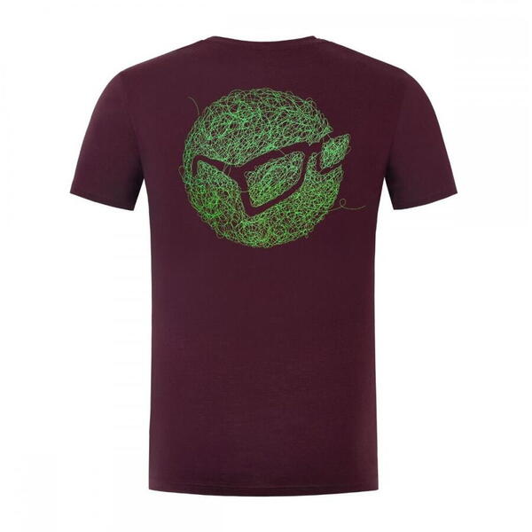 KORDA TRICOU BIRDSNEST TEE BURGUNDY MAR.M