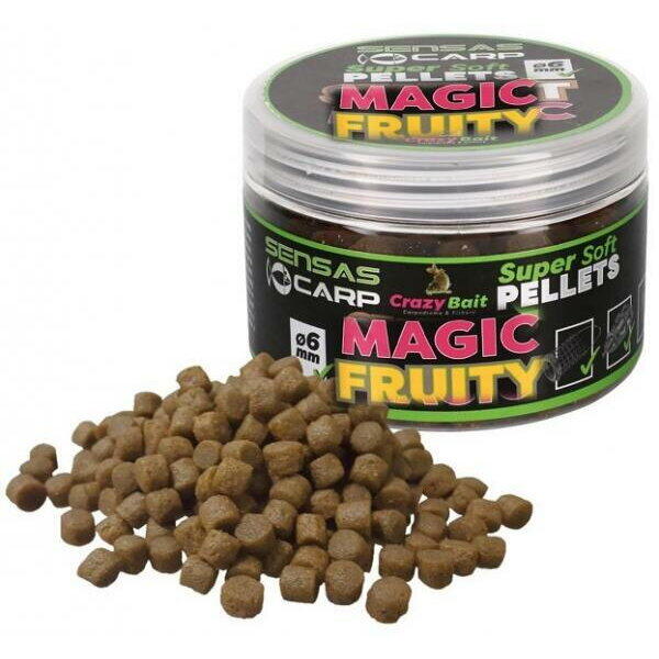 SENSAS PELETE SUPER SOFT MAGIC FRUITY D=6MM 60G