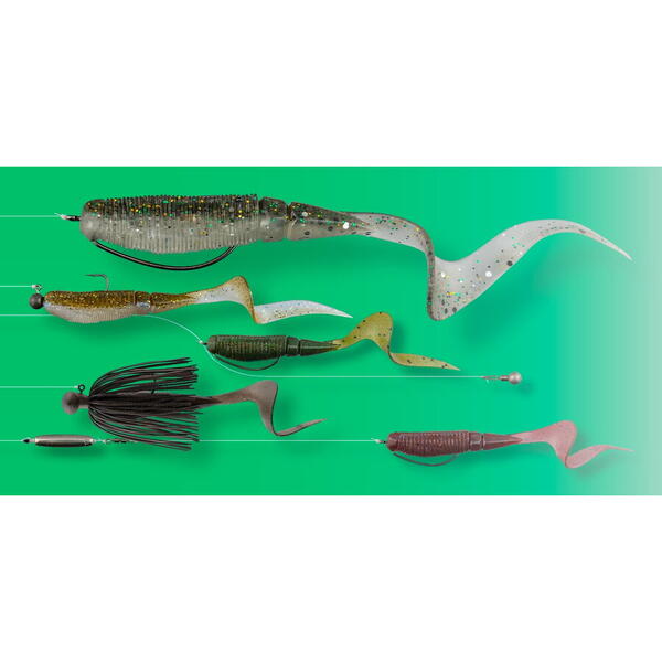 JACKALL SHAD RHYTHM GRUB 2,4INCH GREEN PUMPKIN PEPPER 4BUC/PL