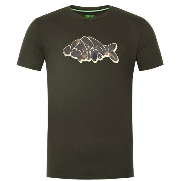 KORDA TRICOU OUTLINE TEE DARK OLIVE MAR.M