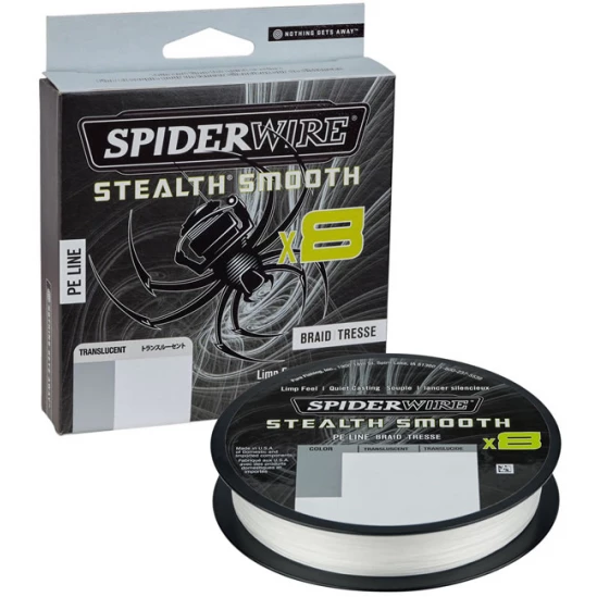 SPIDERWIRE FIR TEXTIL STEALTH SMOOTH 8 TRANSLUCENT 007MM/6,0KG/150M