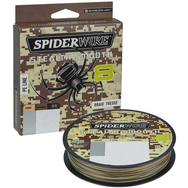 SPIDERWIRE FIR TEXTIL STEALTH SMOOTH 8 CAMO 009MM/7,5KG/150M