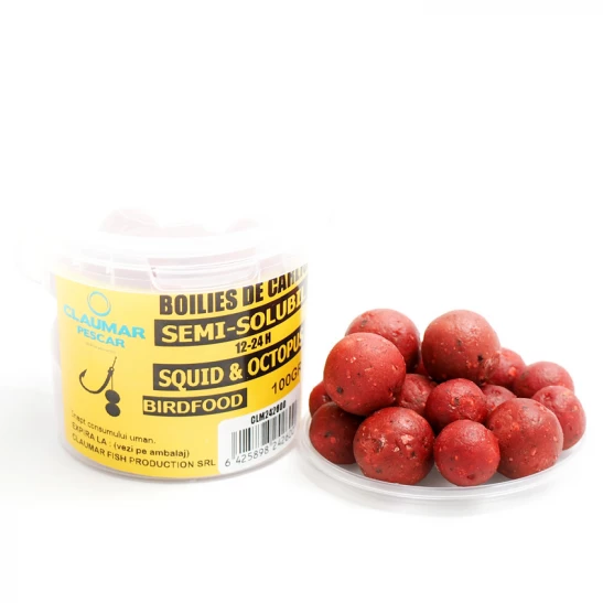 ARROW INT. BOILIES CLAUMAR BIRDFOOD DE CARLIG SEMI-SOLUBIL SQUID&OCTOPUS 100GR