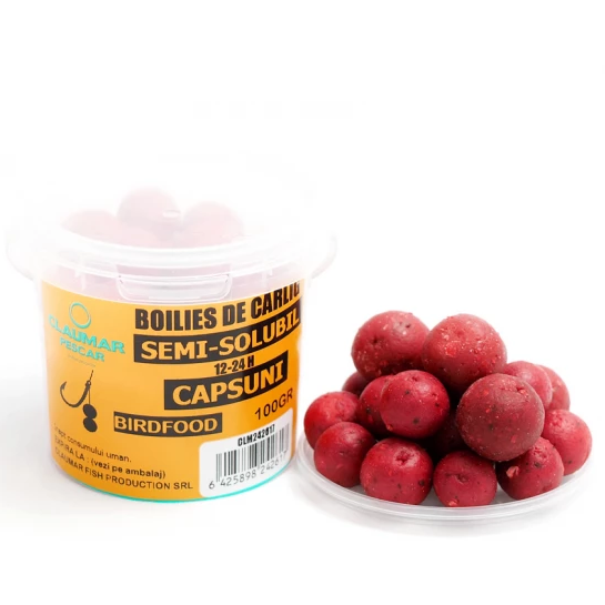 ARROW INT. BOILIES CLAUMAR BIRDFOOD DE CARLIG SEMI-SOLUBIL CAPSUNI 100GR