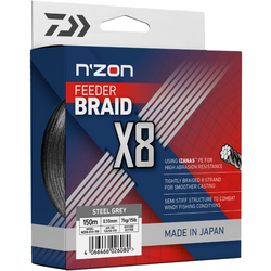 FIR NZON 8XBRAID STEEL GRAY 008MM/5,0KG/150M