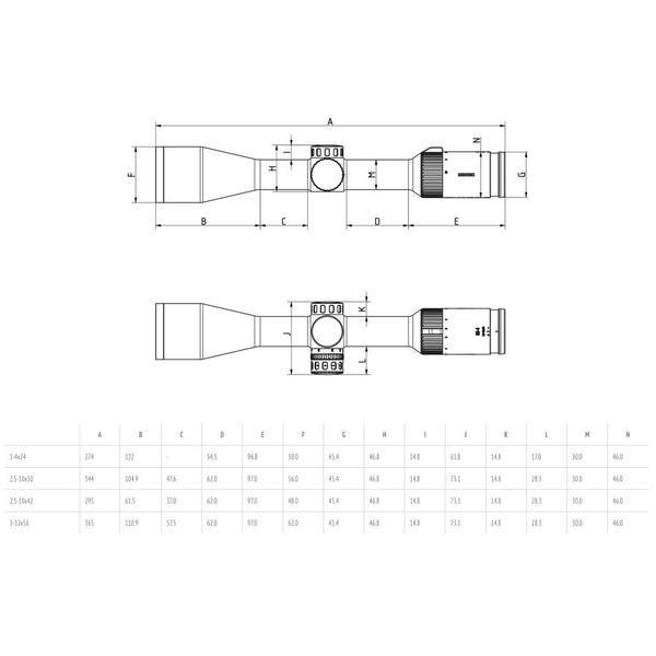 MINOX LUNETA RS-4 2,5-10X50 4/IR