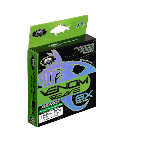 LINEAEFFE FIR VENOM WEAVE 0,25MM/17,0KG 150M VERDE