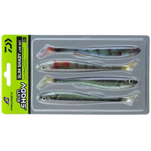 DAIWA SHAD PROREX REAL SLIM LIVE 13,5CM/COLOR SET/4BUC/PL