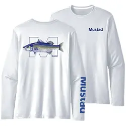 BLUZA SEABASS LONGSLEEVE UV WHITE MAR.L
