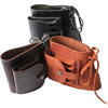 TAPEL PROTECTIE PAT ARMA PIELE CU POSTURI GLONT ELASTIC NEGRU