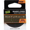 FOX FIR TEXTIL EDGES NATURALS BRAIDED LEADER 50LB/22,7KG/ 20M