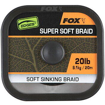 FOX FIR TEXTIL EDGES NATURALS SOFT BRAID HOOKLENGHT 20LB/9,1KG/ 20M