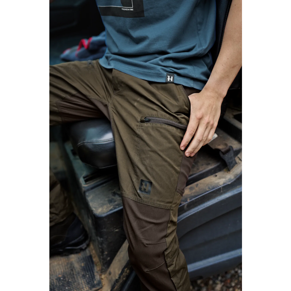 HARKILA PANTALON FJELL WILLOW GREEN /SHADOW BROWN MAR.56/32