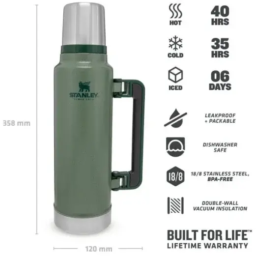 STANLEY TERMOS INOX LEGENDARY CLASIC VERDE 1400ML