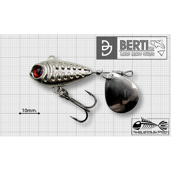 BERTI SPINNER SKELETONIK PRO COLORADO NICKEL 20G NICKEL