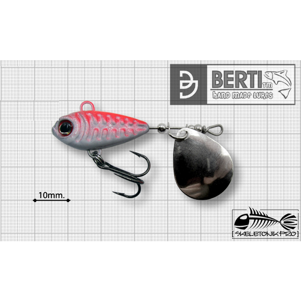 BERTI SPINNER SKELETONIK PRO COLORADO NICKEL 16G RED BACK