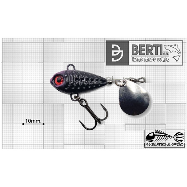 BERTI SPINNER SKELETONIK PRO COLORADO NICKEL 13G BLACK DRAGON