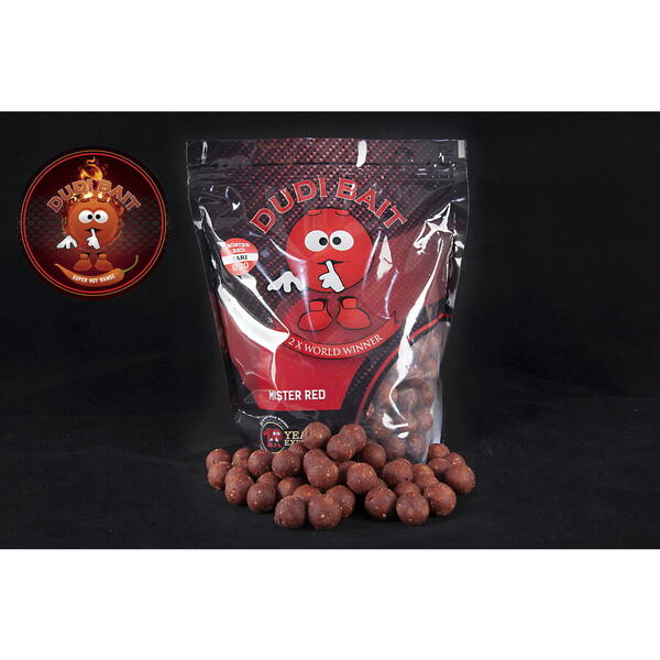 DUDI BAIT BOILIES SOLUBILE MISTER RED SUPER HOT 20MM 1KG