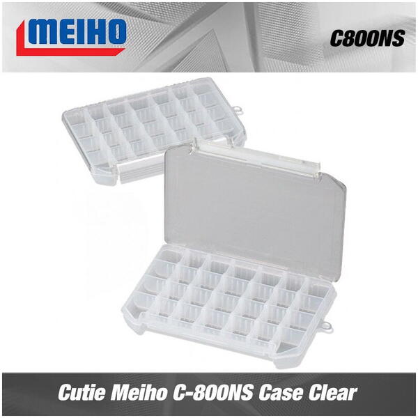 CUTIE TACKLE MEIHO C-800NS CASE CLEAR 20,5X14,5X2,8CM