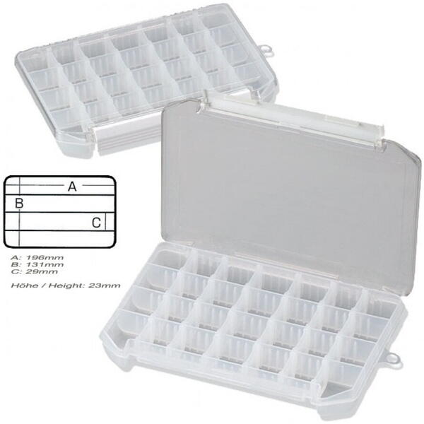 CUTIE TACKLE MEIHO C-800NS CASE CLEAR 20,5X14,5X2,8CM