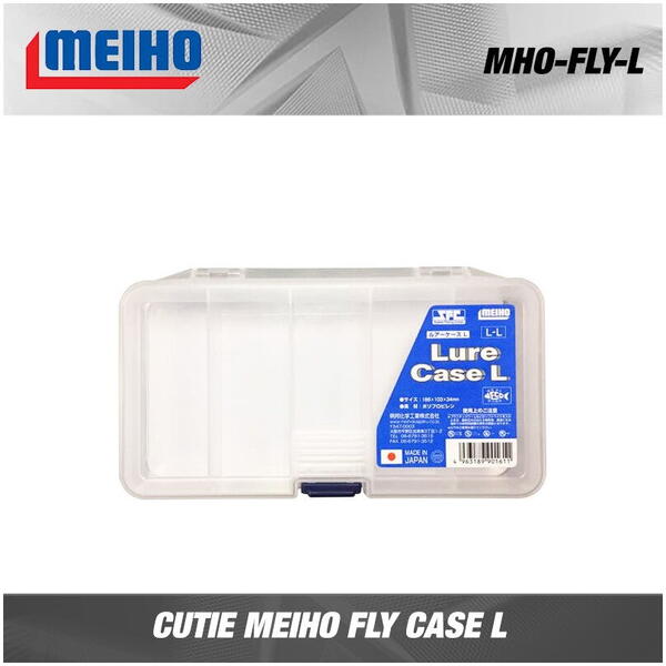 CUTIE TACKLE MEIHO FLY CASE L 18,6X10,3X3,4CM