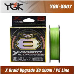 FIR TACKLE YGK X-BRAID UPGRADE X8 VERDE FLUO 200M/50LBS