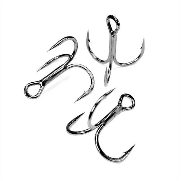 GAMAKATSU ANCORA TREBLE SHORT SHANK RB NICKEL BLACK 9BUC/PL