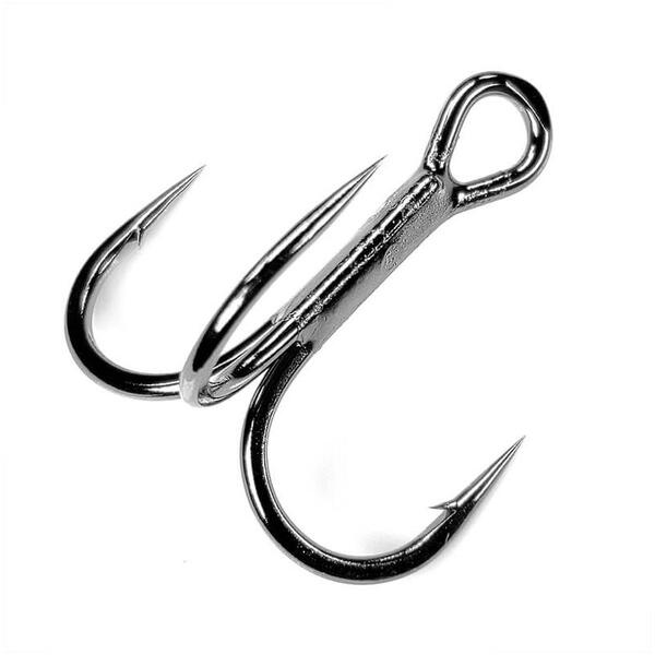 GAMAKATSU ANCORA TREBLE SHORT SHANK RB NICKEL BLACK 9BUC/PL
