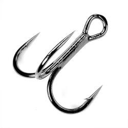 ANCORA TREBLE SHORT SHANK RB NICKEL BLACK 9BUC/PL