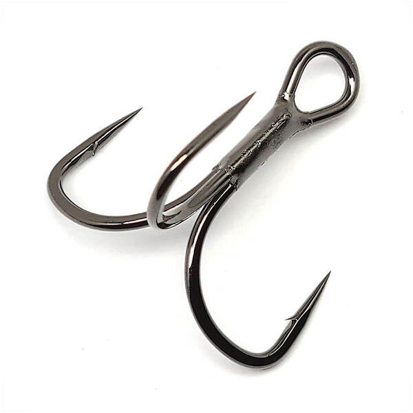 GAMAKATSU ANCORA TREBLE SHORT SHANK EWG NICKEL BLACK 6BUC/PL