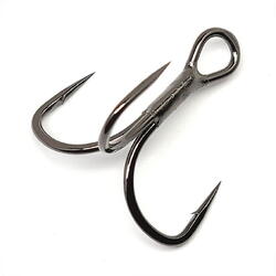ANCORA TREBLE SHORT SHANK EWG NICKEL BLACK 6BUC/PL