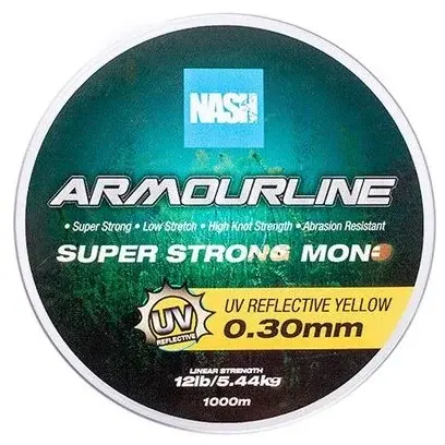 NASH TACKLE FIR ARMOURLINE MONO UV YELLOW 5,4KG/030MM/1000M