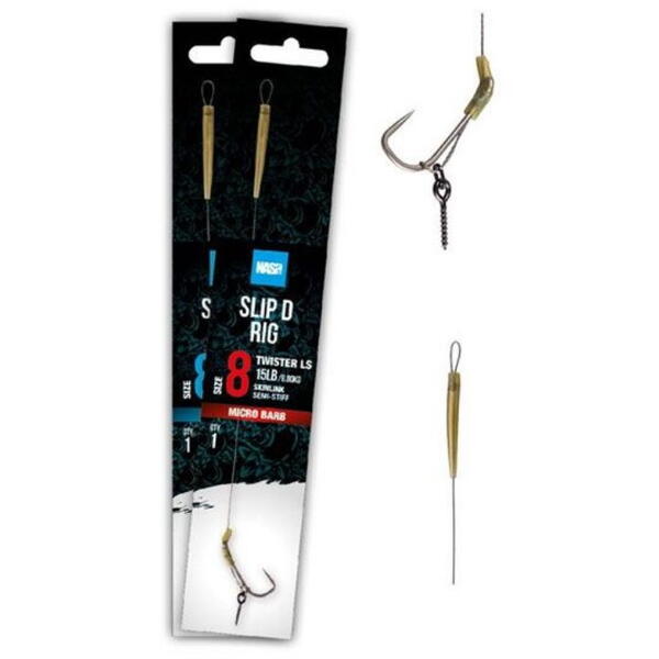 NASH TACKLE MONTURA SLIP D RIG BARBED NR.6