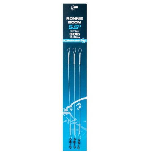 NASH TACKLE MONTURA FLUORO RONNIE RIG BOOM 3BUC/PL 14CM