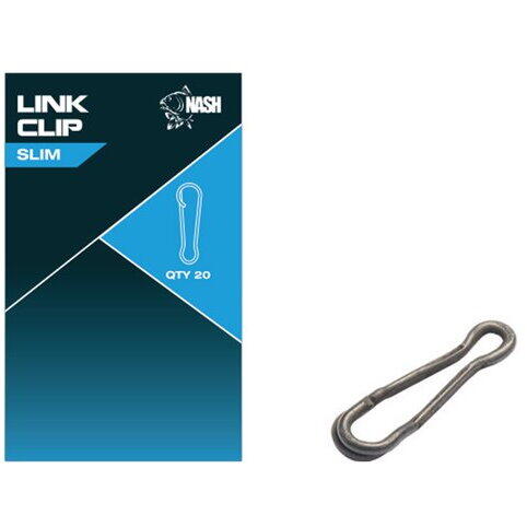 NASH TACKLE AGRAFA LINK CLIP SLIM 20BUC/PL