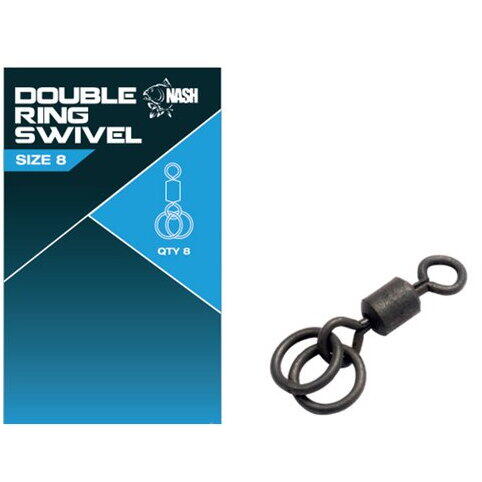 NASH TACKLE VARTEJ DOUBLE SWIVEL 8BUC/PL NR.8