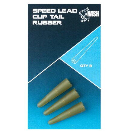 NASH TACKLE TUBURI LEAD CLIP SPEED TAIL RUBBER 8BUC/PL