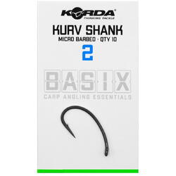 CARLIG BASIX KURV BARBED NR.2 10BUC/PL