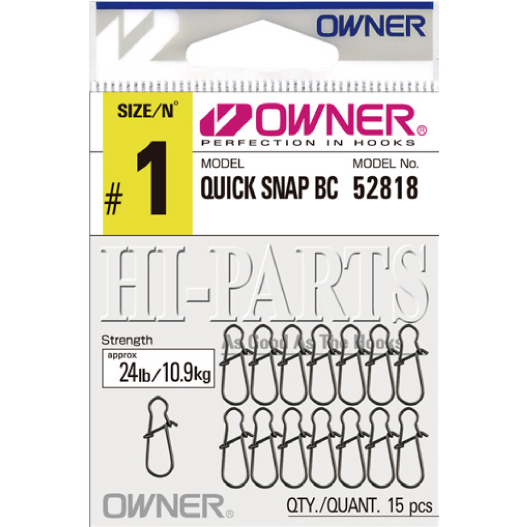 OWNER AGRAFA 52818 QUICK SNAP NR.0/9,6KG/15BUC/PL