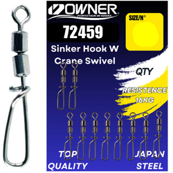OWNER AGRAFA+VARTEJ 72459 AMAZ SINKING HOOK W CRANE NR.12/26KG/9BUC/PL
