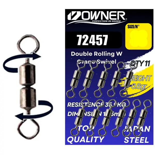 OWNER VARTEJ AMAZ 72457 ROLLING DUBLUE W CRANE SWIVEL NR.18/12,1KG 12BUC/PL