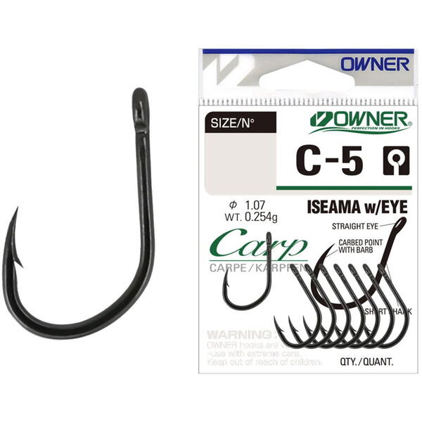 OWNER CARLIG C-5 CARP ISEAMA WITH EYE NR.14 16BUC/PL