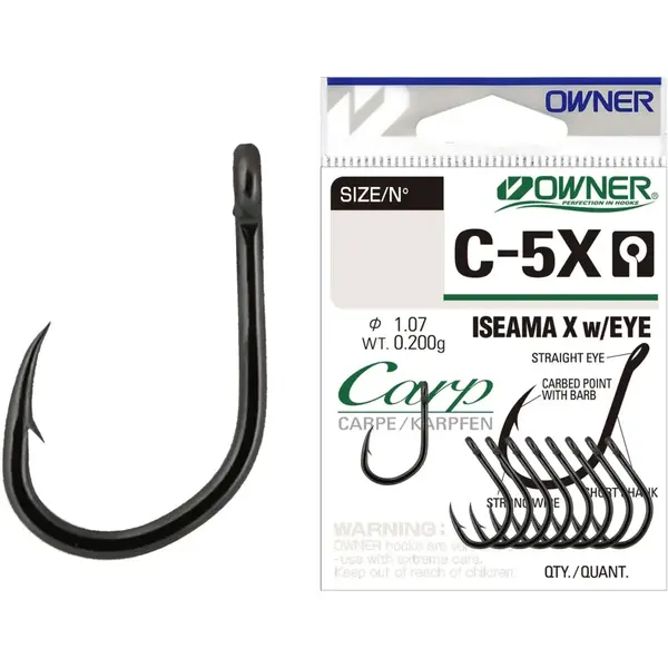 OWNER CARLIG C-5X CARP ISEAMA X WITH EYE NR.8 11BUC/PL