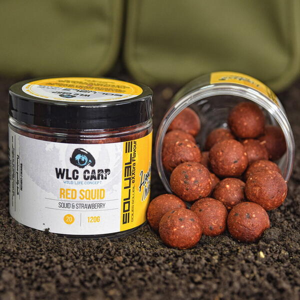 BOILIES WLC SOLUBIL DE CARLIG EXXTRA FLAVOUR RED SQUID 20MM/120G