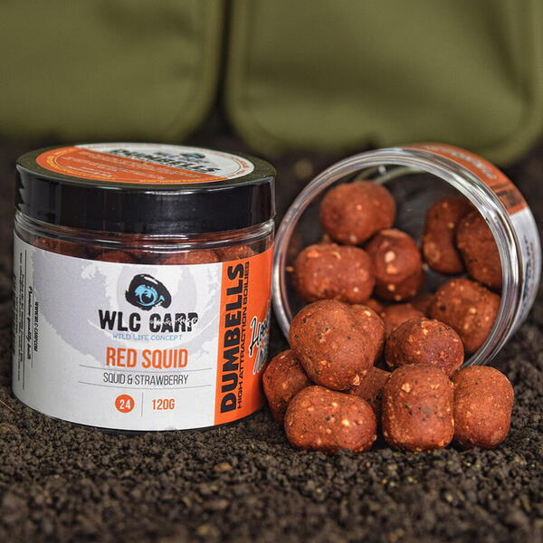 BOILIES WLC DE CARLIG DUMBELL RED SQUID 24MM/120G