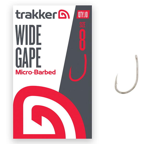 TRAKKER CARLIG WIDE GAPE MICRO BARBED NR.8 10BUC/PL