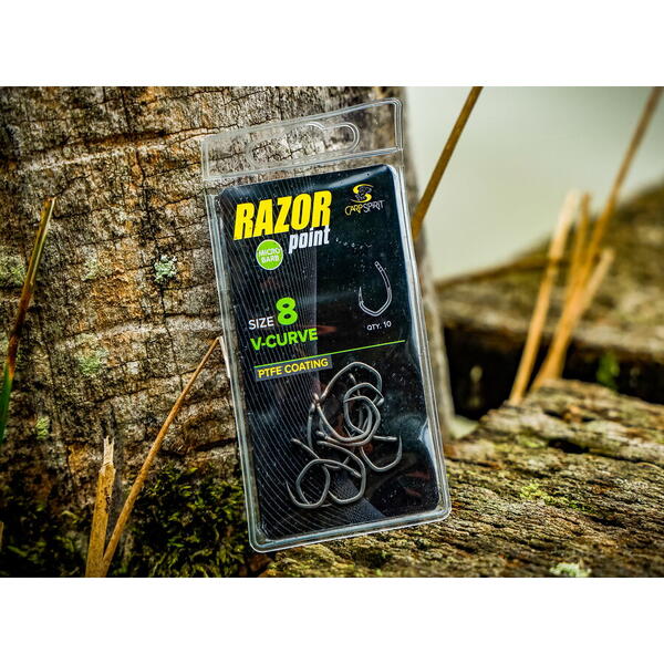 RAPALA CARLIG CARP SPIRIT V CURVE  NR.8 10BUC/PL