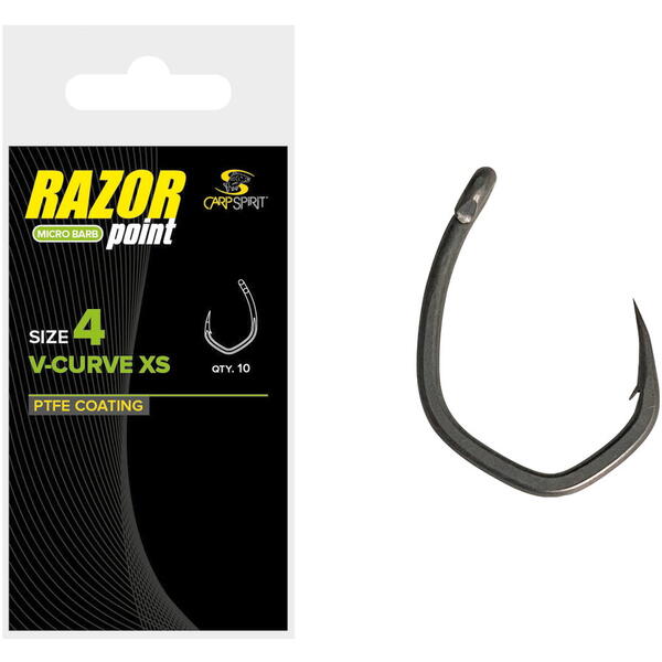 RAPALA CARLIG CARP SPIRIT V CURVE XS NR.4 10BUC/PL